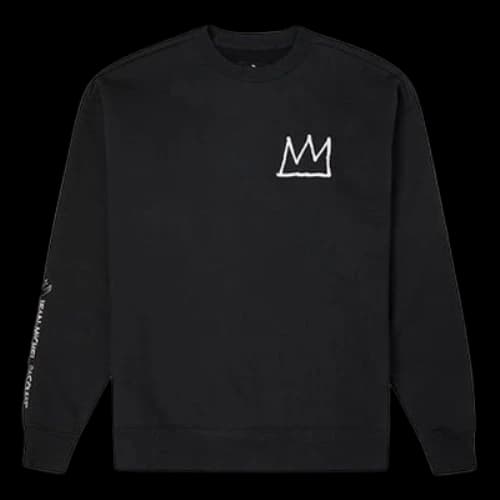Converse x Basquiat Co-Branded Letter Printing Round Neck Hedging Black
