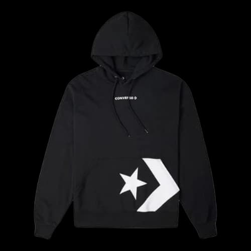 Converse Star Chevron Pocket Hoodie 'Black' (Women's)