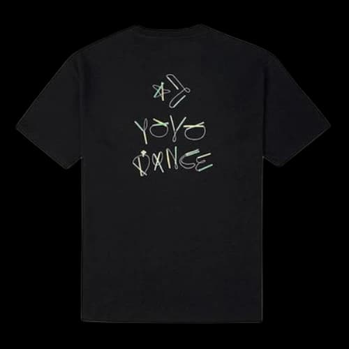 Converse Alphabet Pattern Printing Sports Round Neck Short Sleeve Black