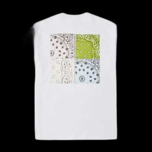 Converse Contrasting Colors cashew Loose Round Neck Short Sleeve Couple Style White