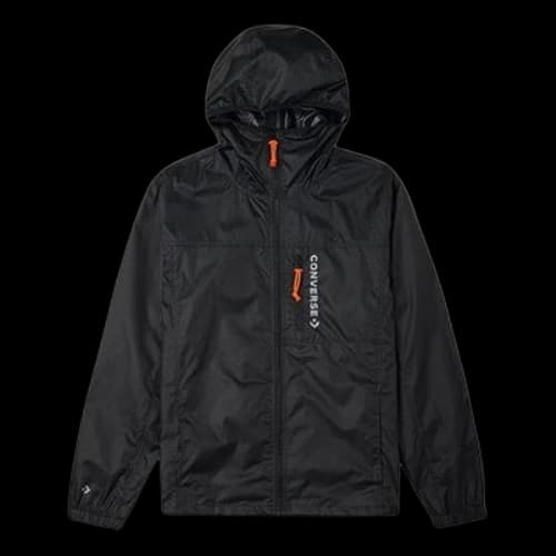 Converse Retro Casual Hooded Jacket Couple Style Black
