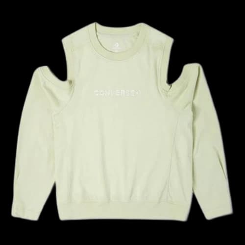 Converse Twisted Knits Cold Shoulder Top 'Light Green' (Women's)