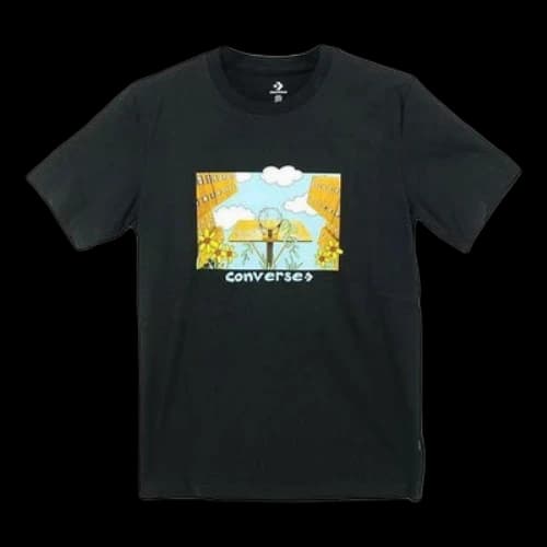 Converse Overgrown Hoops T-Shirt 'Black'