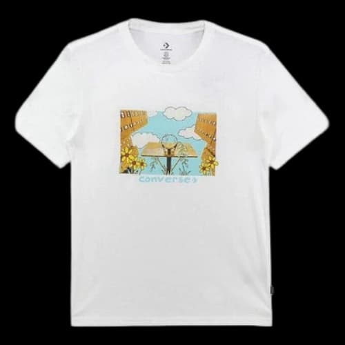 Converse Overgrown Hoops T-Shirt 'White'