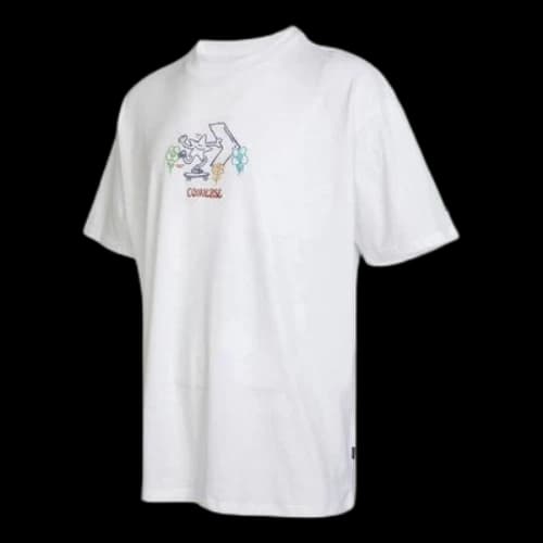 Converse Pushing Along T-Shirt 'White'