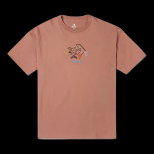 Converse Pushing Along T-Shirt 'Mineral Clay'