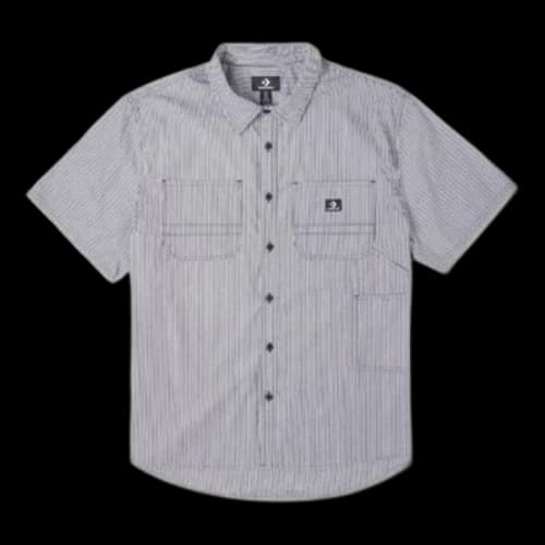 Converse Striped Woven Carpenter Button Down 'Grey'