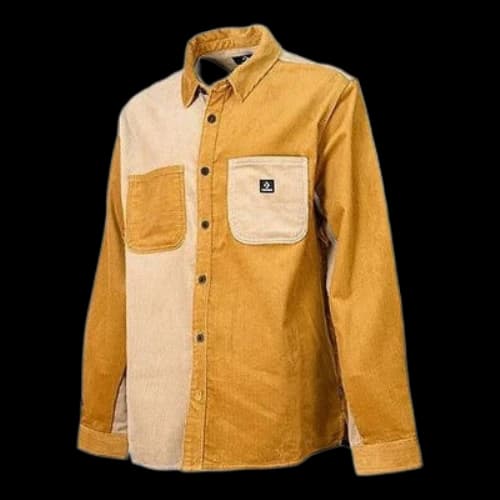 Converse Colorblock Corduroy Shirt 'Brown Tan'