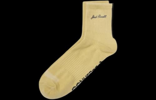 Converse Jack Purcell Logo Quarter Socks (Two Pairs) 'Yellow'
