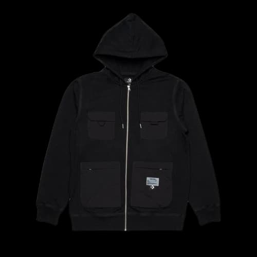 Converse x Joshua Vides Utility Full Zip Hoodie 'Black'