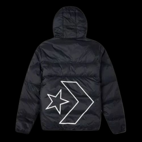 Converse Classic Casual Warm Hooded Down Jacket 'Black'