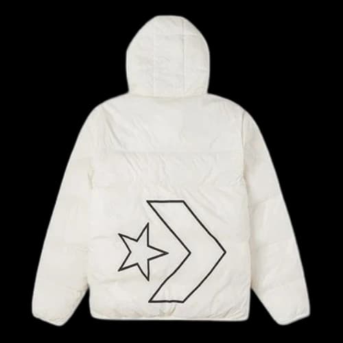 Converse Classic Casual Warm Hooded Down Jacket 'White'