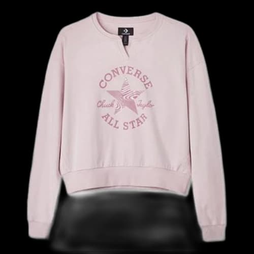 Converse Chuck Taylor Patch CrewNeck Sweatshirt 'Pink' (Women's)