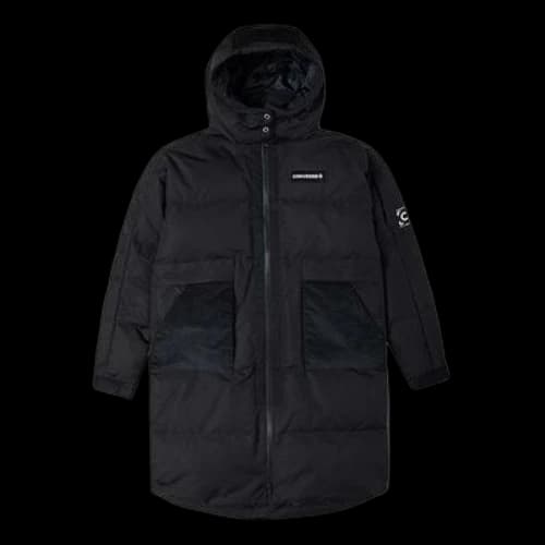 Converse Premium Long Down Jacket 'Black' (Women's)