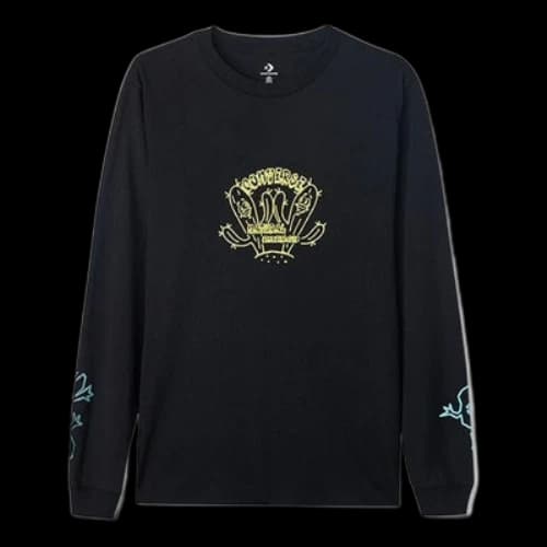 Converse Cactus Graphic Long Sleeve Tee 'Black'