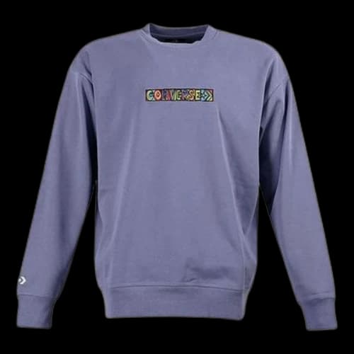 Converse Embroidered Workmark Fleece Crew 'Purple'