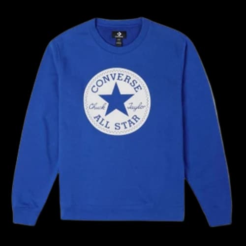 Converse Go-To Chuck Taylor Patch French Terry Crew Sweatshirt 'Blue'