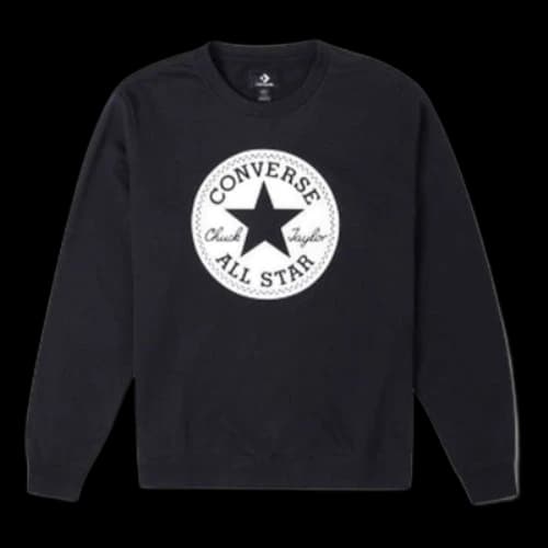 Converse Go-To Chuck Taylor Patch French Terry Sweatshirt 'Black'