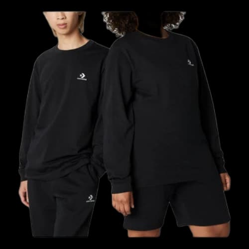 Converse Go-To Embroidered Star Chevron Standard-Fit T-Shirt 'Black'