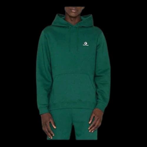 Converse Go-To Embroidered Star Chevron Standard-Fit Pullover Hoodie 'Green'