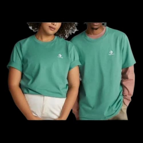 Converse Go-To Embroidered Star Chevron Standard Fit T-Shirt 'Green'