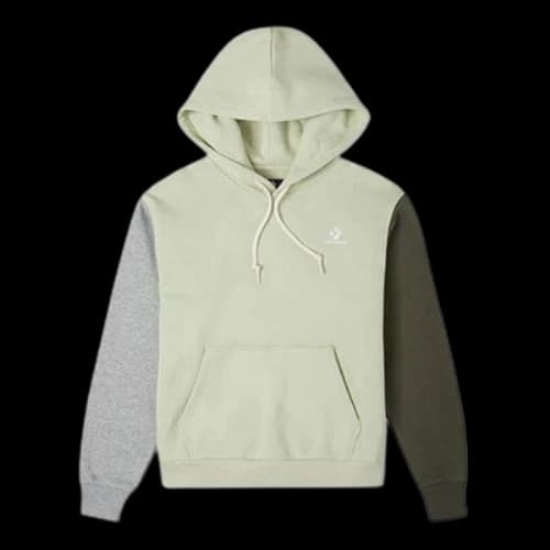 Converse Embroidered Star Chevron Pullover Hoodie 'Olive' (Women's)