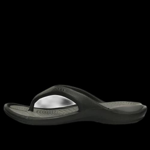 Crocs Soft Sole Cozy Flip-Flops Unisex Black Gray