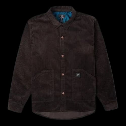 Converse Corduroy Button Shirt 'Dark Brown'