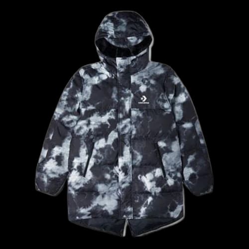 Converse Printed Winter Down Jacket 'Black Multi'