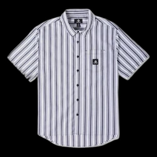 Converse Striped Short Sleeve Button Down 'Blue'
