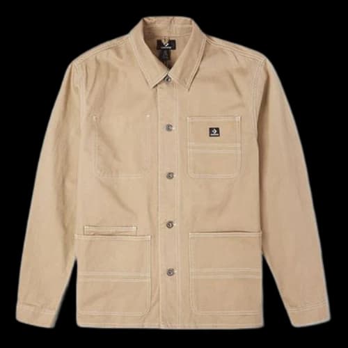 Converse Cargo Casual Jacket Shirt Khaki