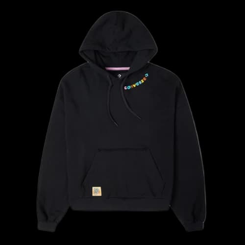 Converse Crafted Fashion Graphic Hoodie 'Black' (Women's)
