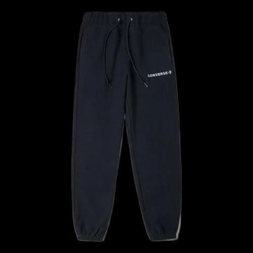 Converse Chevron Logo Drawstring Fleece Sweatpants 'Black' (Women's)