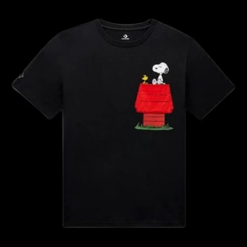 Converse x Peanuts Pocket T-Shirt 'Black'