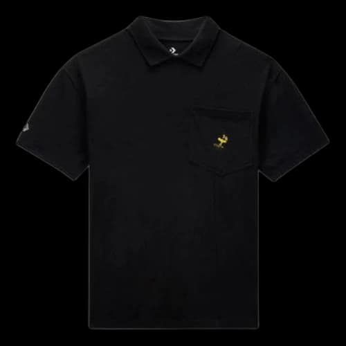 Converse x Peanuts Shapes Polo Shirt 'Black'