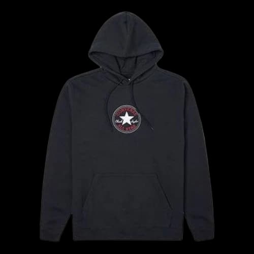 Converse Go-To Chuck Taylor Patch Standard Fit Pullover Hoodie 'Black'