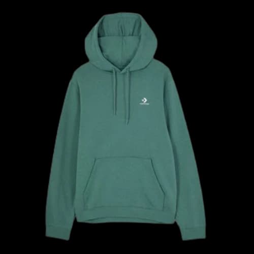 Converse Go-To Embroidered Star Chevron Standard Fit Fleece Hoodie 'Green'
