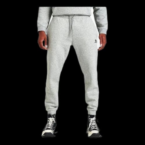 Converse Go-To Embroidered Star Chevron Standard-Fit Fleece Sweatpants 'Grey'