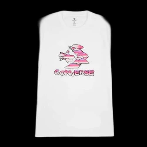 Converse Star Chevron Clouds Graphic T-Shirt 'White'