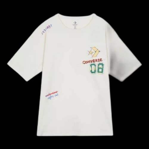 Converse Put-a-Smile-On-Your-Face Logo T-Shirt 'White'