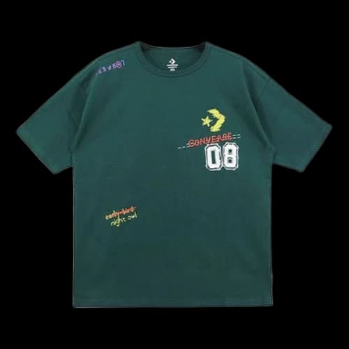 Converse Put-a-Smile-On-Your-Face Logo T-Shirt 'Green'