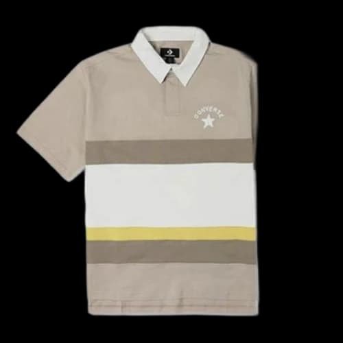 Converse Colorblock Logo Polo Shirt 'Beige'