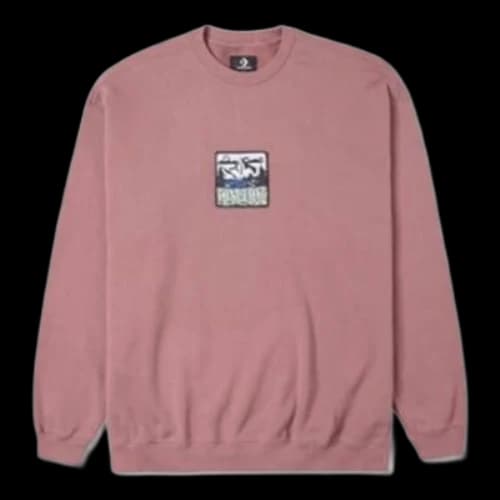 Converse Counter Climate Graphic Crew Sweatshirt 'Pink Mauve'