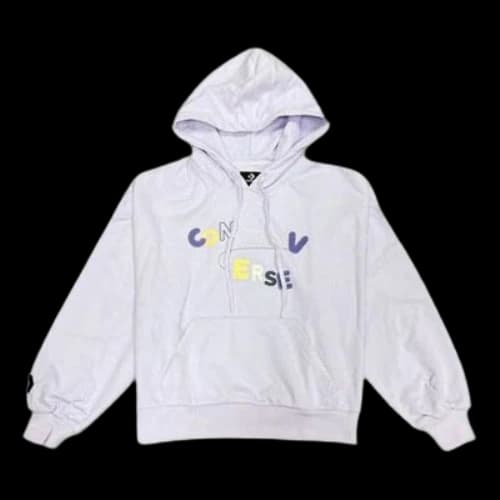 Converse Chain Stitch Hoodie 'Light Purple' (Women's)