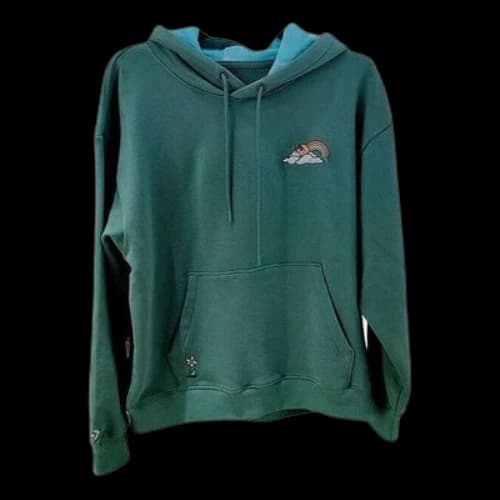 Converse Rainbow Cloud Graphic Pullover Hoodie 'Green'