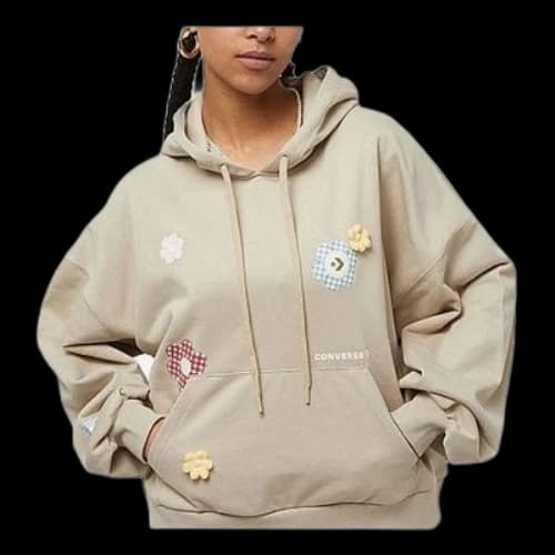 Converse Flora Logo Hoodie 'Beige' (Women's)
