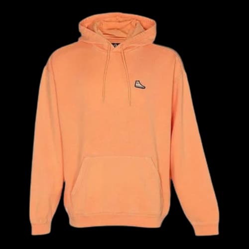 Converse Go-To Sneaker Patch Loose-Fit Pullover Hoodie 'Pink Orange'
