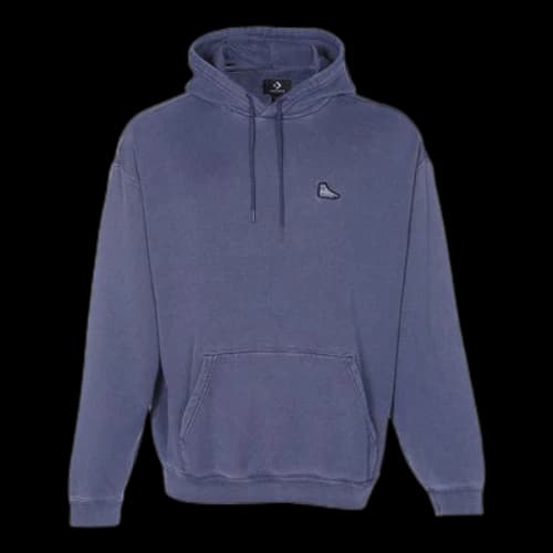 Converse Loose Fit Sneaker Patch Hoodie 'Blue'