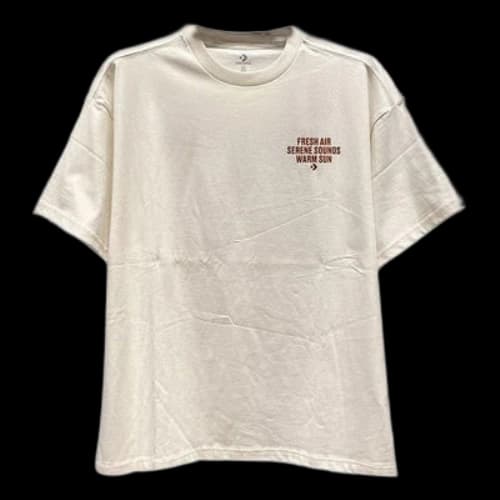 Converse Word Chevron Logo T-Shirt 'Beige'