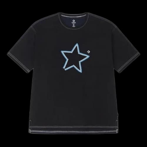 Converse One Star Logo Tee 'Black BLue'